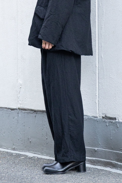 【YUTA MATSUOKA】"ループヤーンヘリンボンストレートパンツ"
